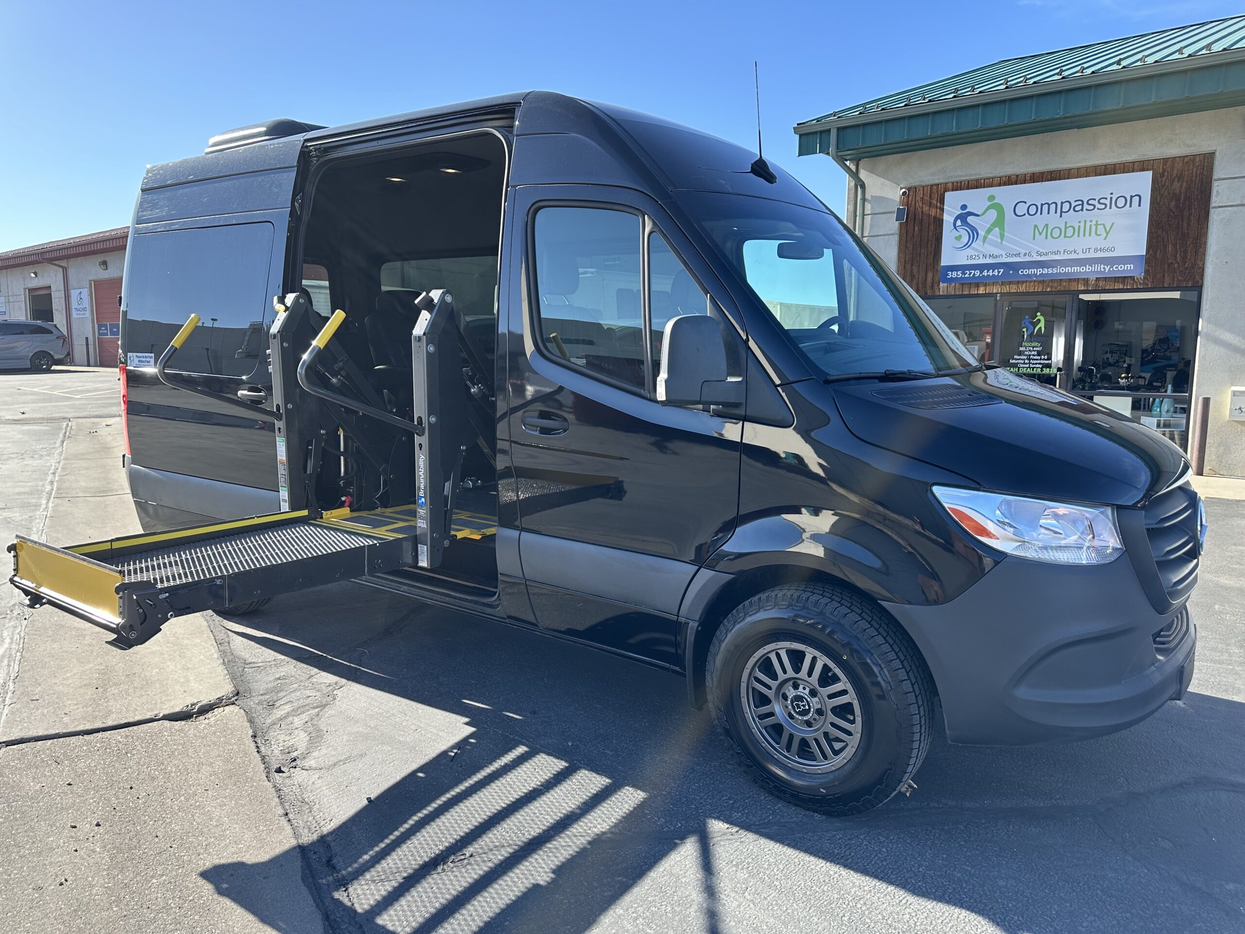 2019 Mercedes-Benz Sprinter 2500 Diesel | Custom Luxury Seating, BraunAbility Lift Wheelchair Conversion